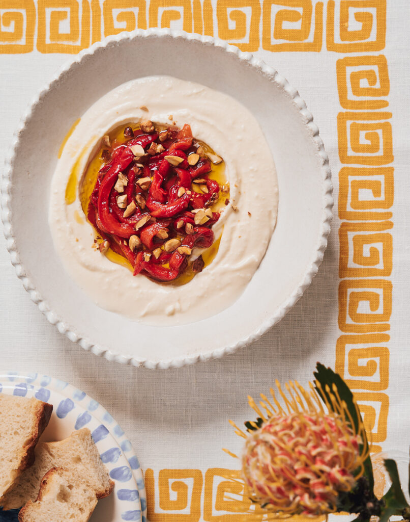 Insights Greece - Whipped Feta, Chargrilled Piperiés and Almonds Recipe