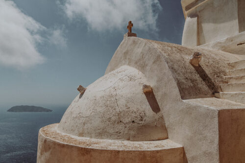 Makra island from Kalamiotissa Monastery, Anafi